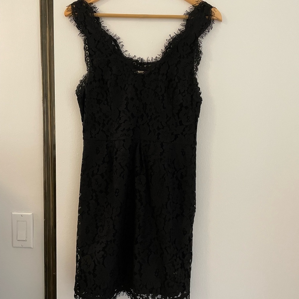 Joie Lace Black Mini Dress Sleeveless